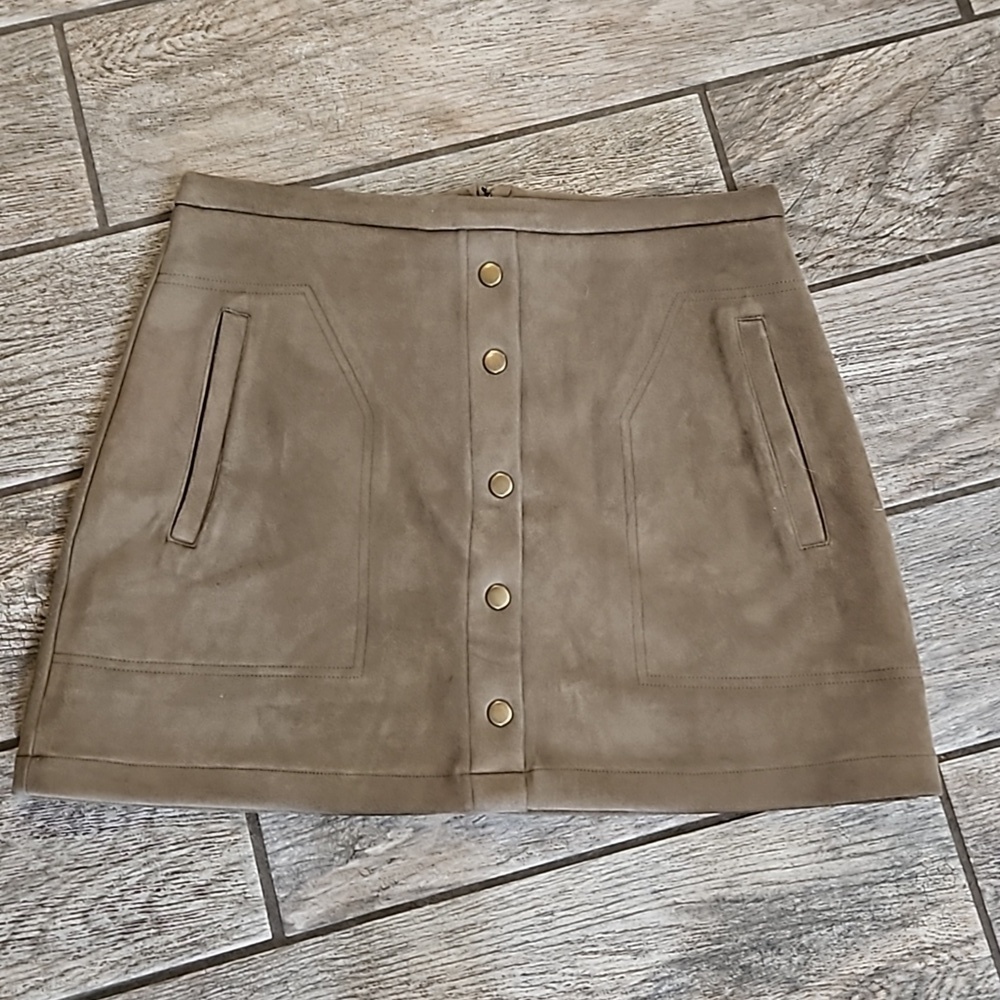 Suede Mini Skirt Excellent Condition